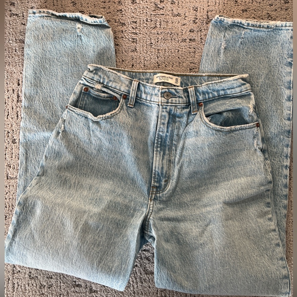 Abercrombie curve 90s straight high rise jeans